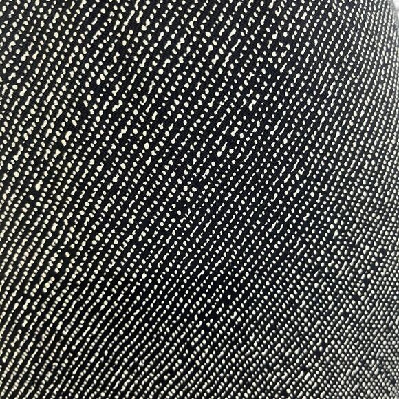 Donna Ricco New York Skirt size 14 Black Ivory Bias Knee A Line Flowing Modest - Picture 4 of 8